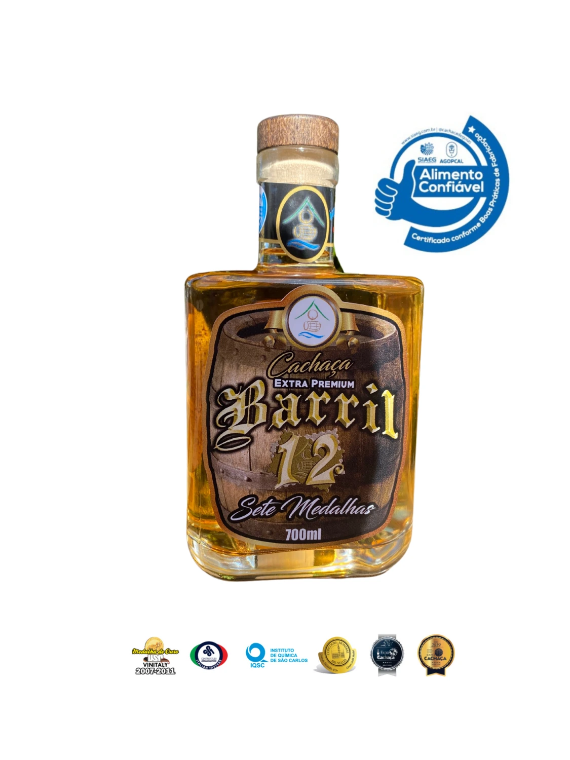 Cachaça Barril 12 Extra Premium 700ml